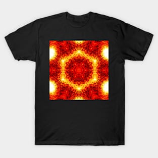 Ominous Red Kaleidoscope pattern (Seamless) 3 T-Shirt